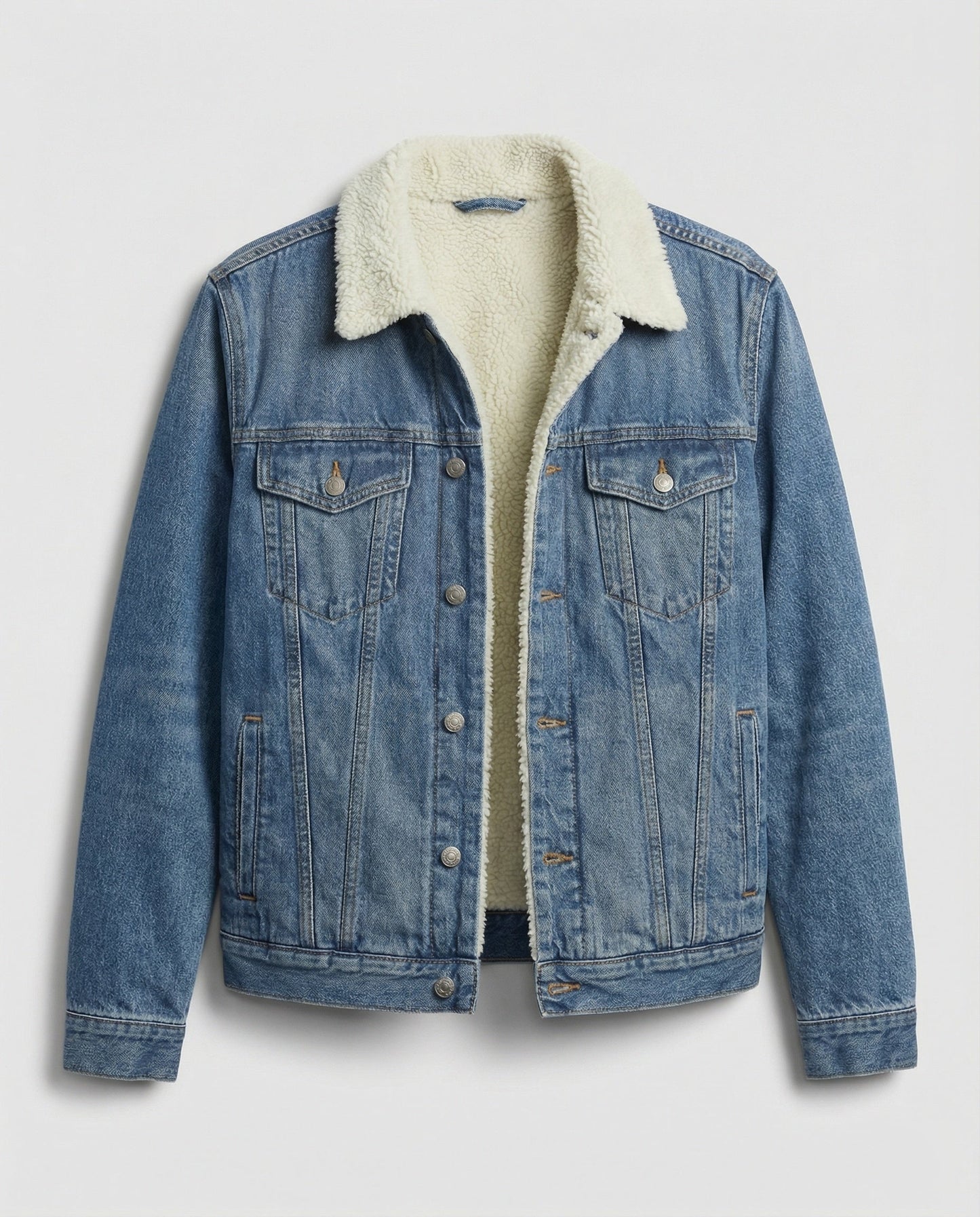 Herren Denim-Jacke Warm Winter