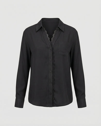 Damen Spitzenbluse Elegant