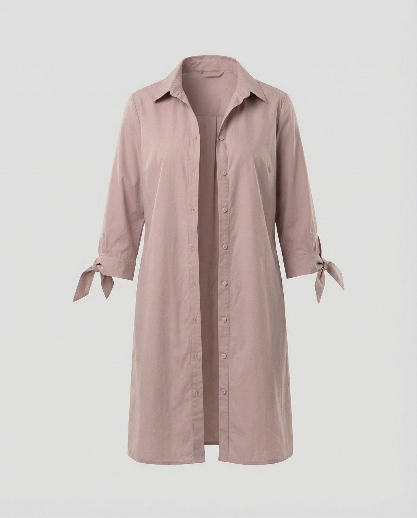 Damen Longbluse Lässig Umschlagärmel Freizeit - Norvielle