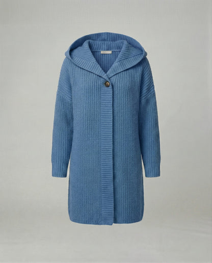 Damen Wolle Weste mit Kapuze Modern