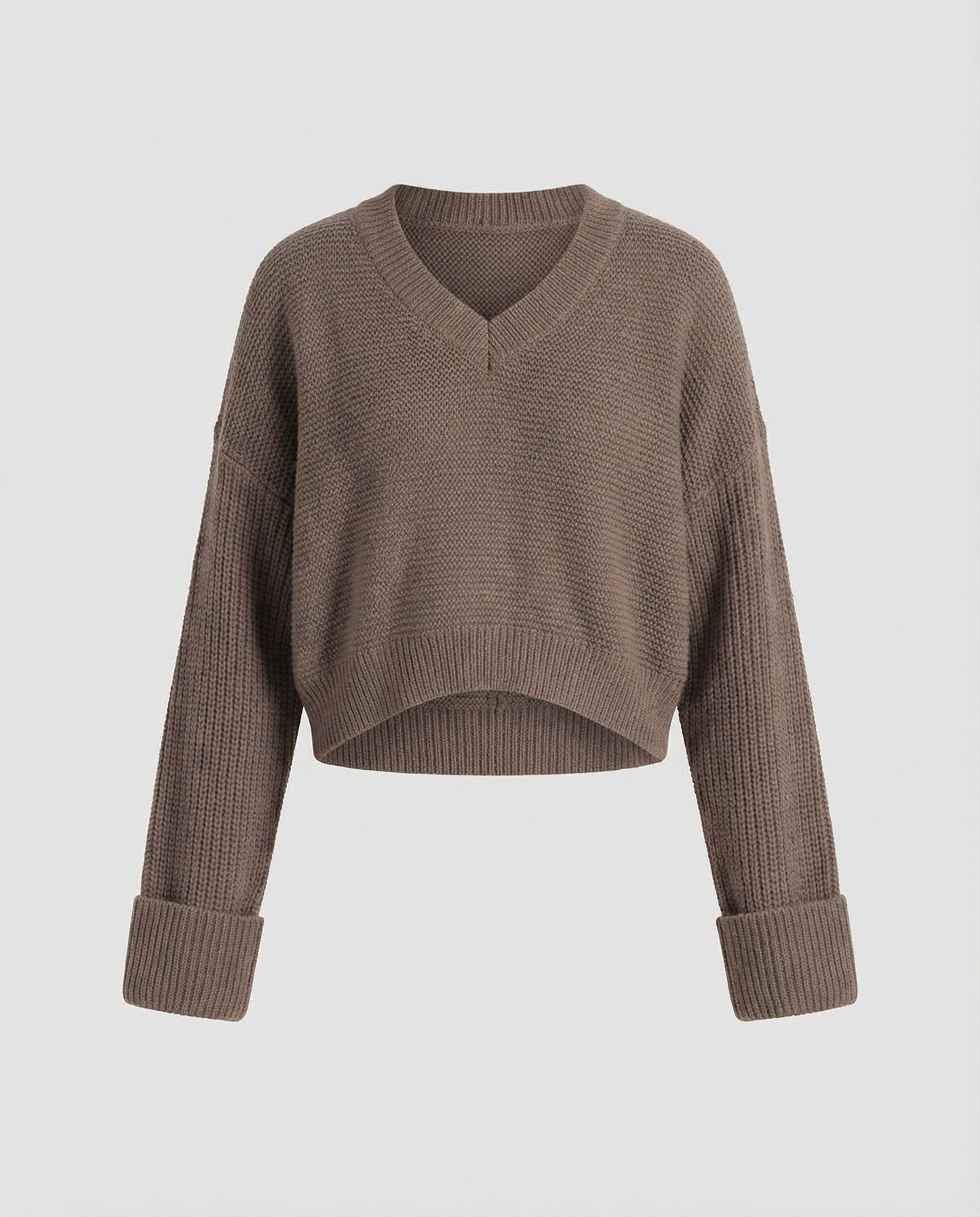 Damen Pullover V-Ausschnitt Modern