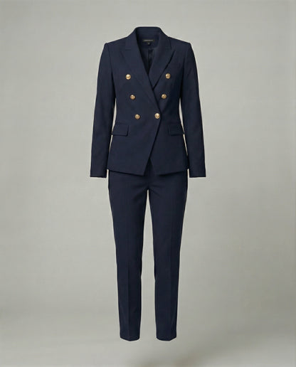 Damen Blazer Set Schick Modern Knopf