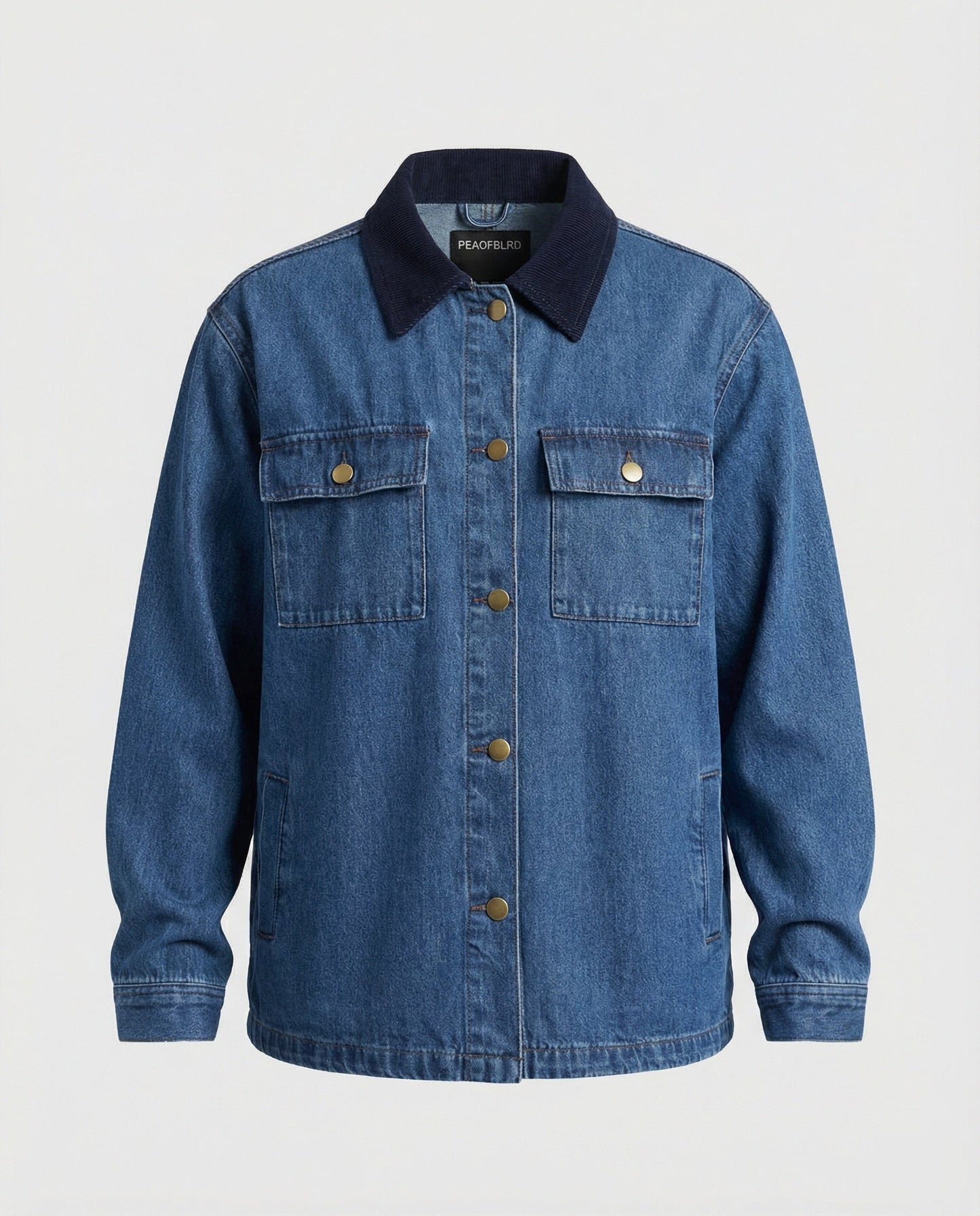 Damen Denimjacke Klassisch mit Brusttaschen