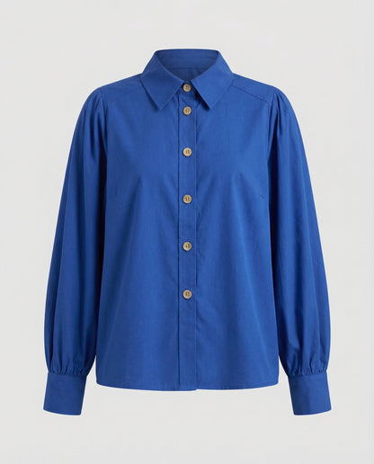 Damen Bluse Puffärmel Elegantes Oberteil