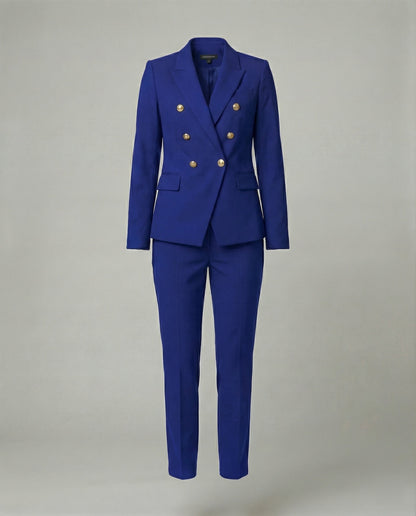 Damen Blazer Set Schick Modern Knopf