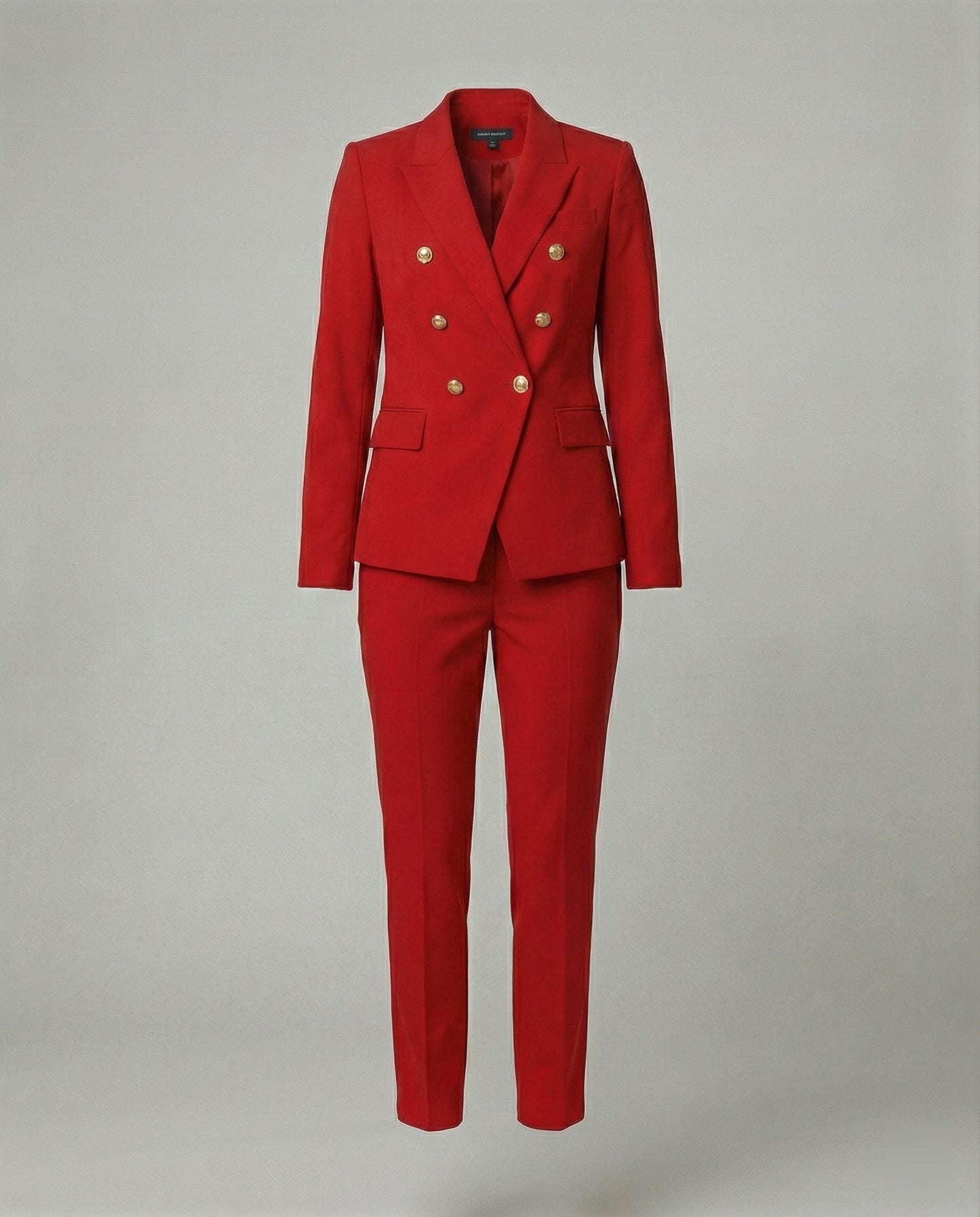 Damen Blazer Set Schick Modern Knopf