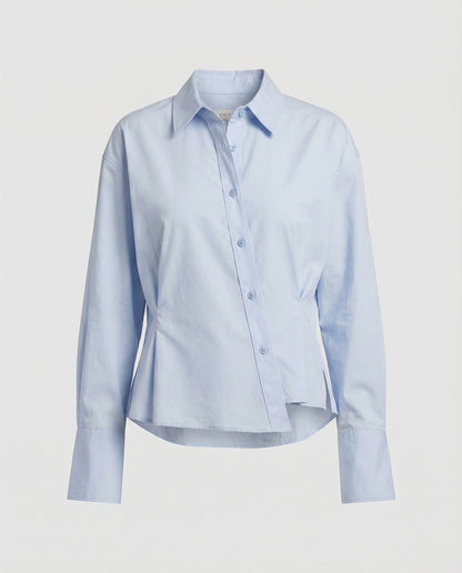 Damen Asymmetrisches Hemd Modern Trendy