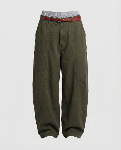 Damen Stoffhose Bequem Weite