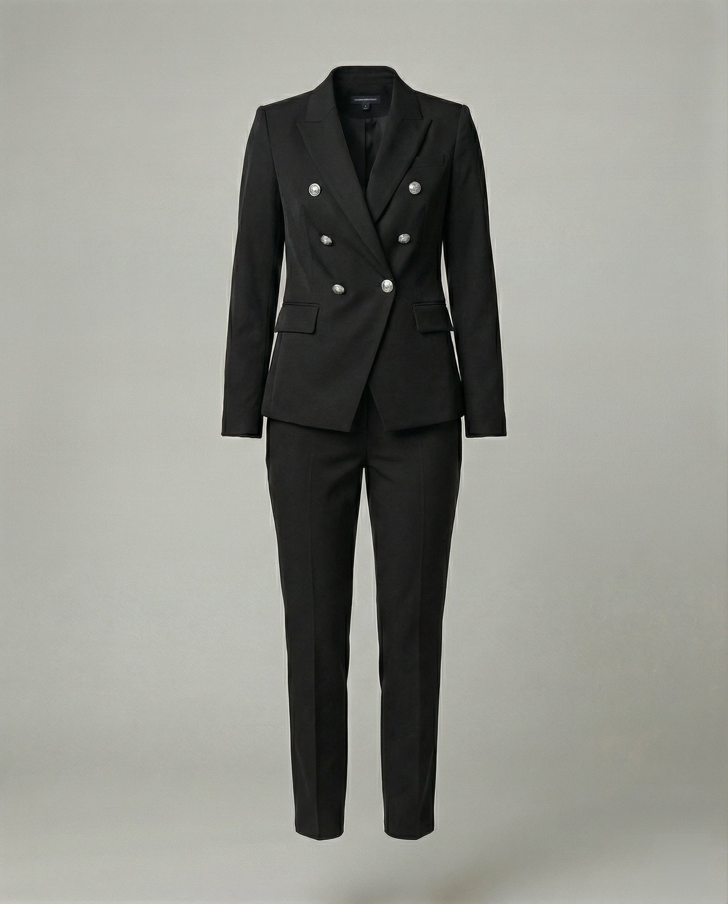 Damen Blazer Set Schick Modern Knopf