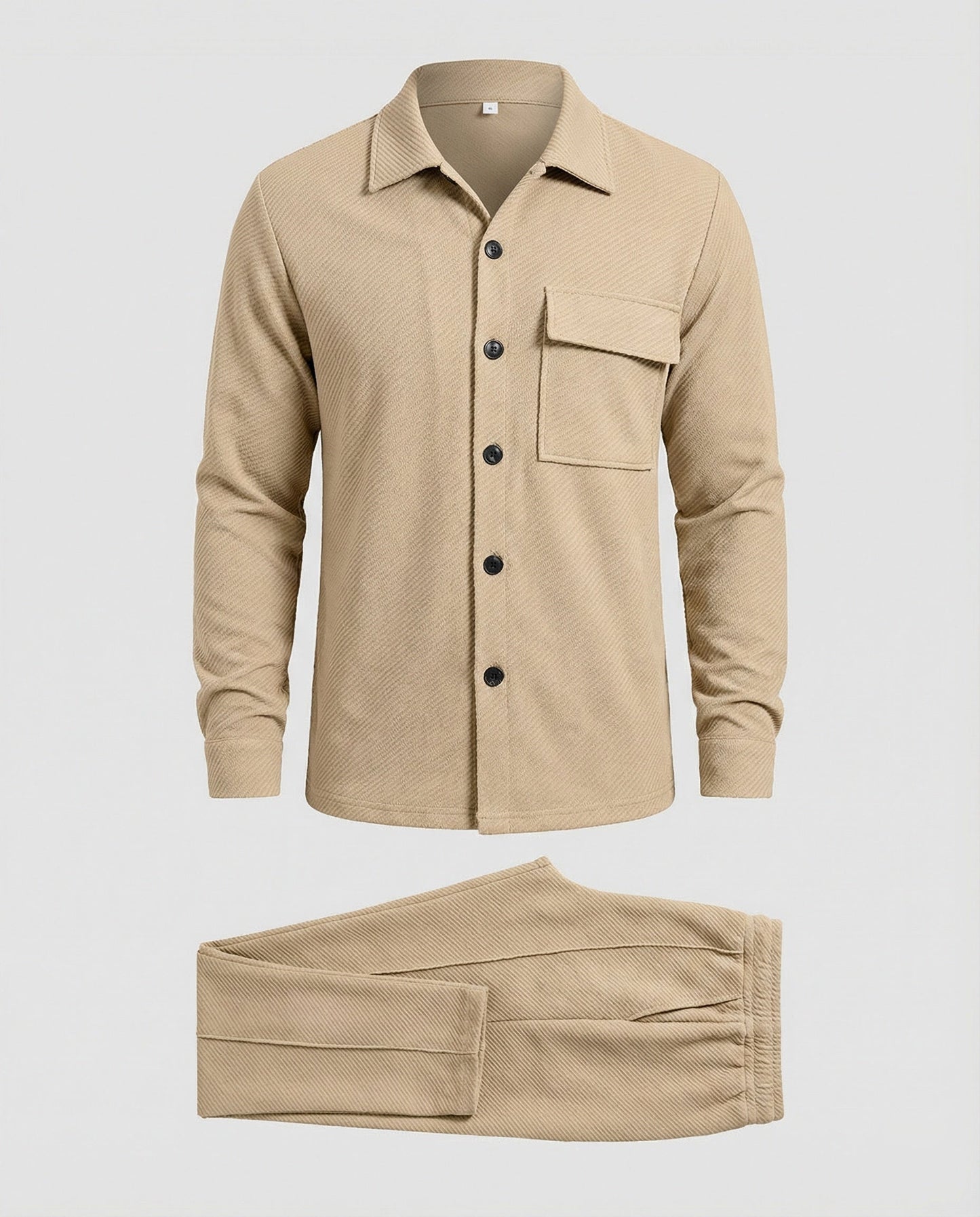 Herren Cardigan Strukturiert Großkaros Modern