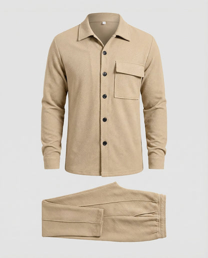 Herren Cardigan Strukturiert Großkaros Modern