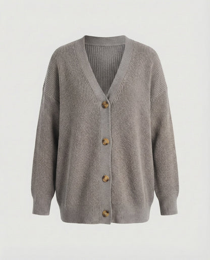 Damen Cashmere Cardigan Weich Modern