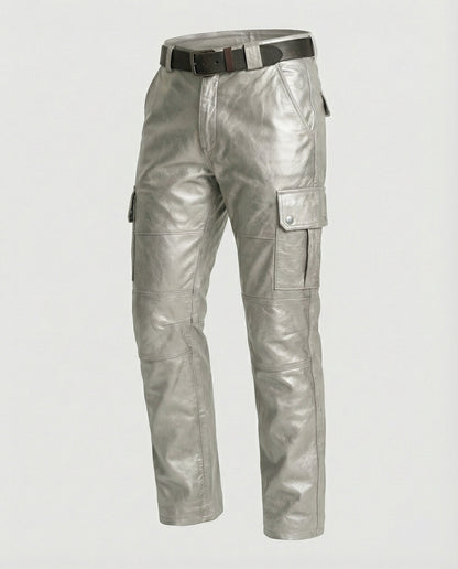 Herren Lederhose Cargo Robust Mit vielen Taschen