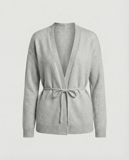 Damen Strickjacke Übergröße Mit Gürtel - Norvielle
