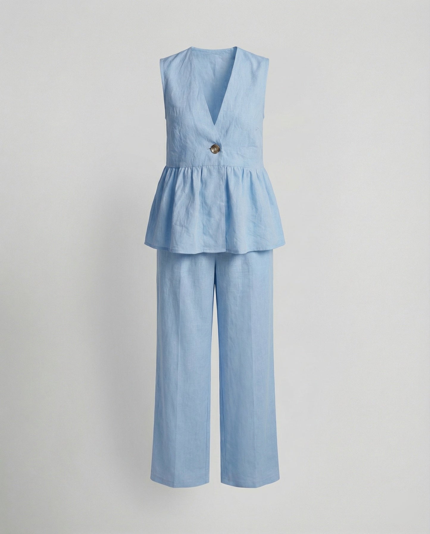 Damen Leinenhosenanzug Moderner Businesslook