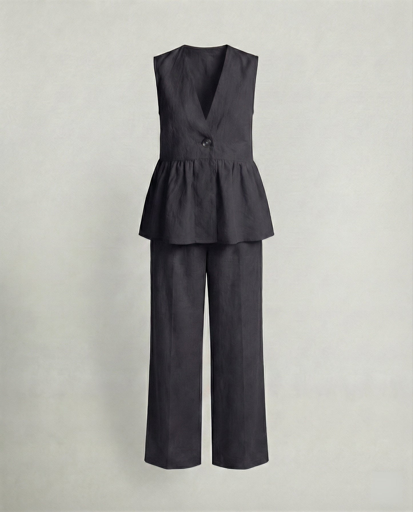 Damen Leinenhosenanzug Moderner Businesslook