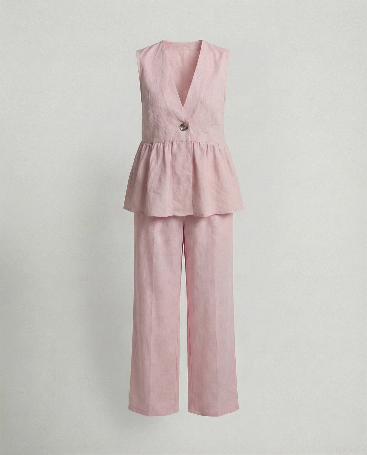 Damen Leinenhosenanzug Moderner Businesslook