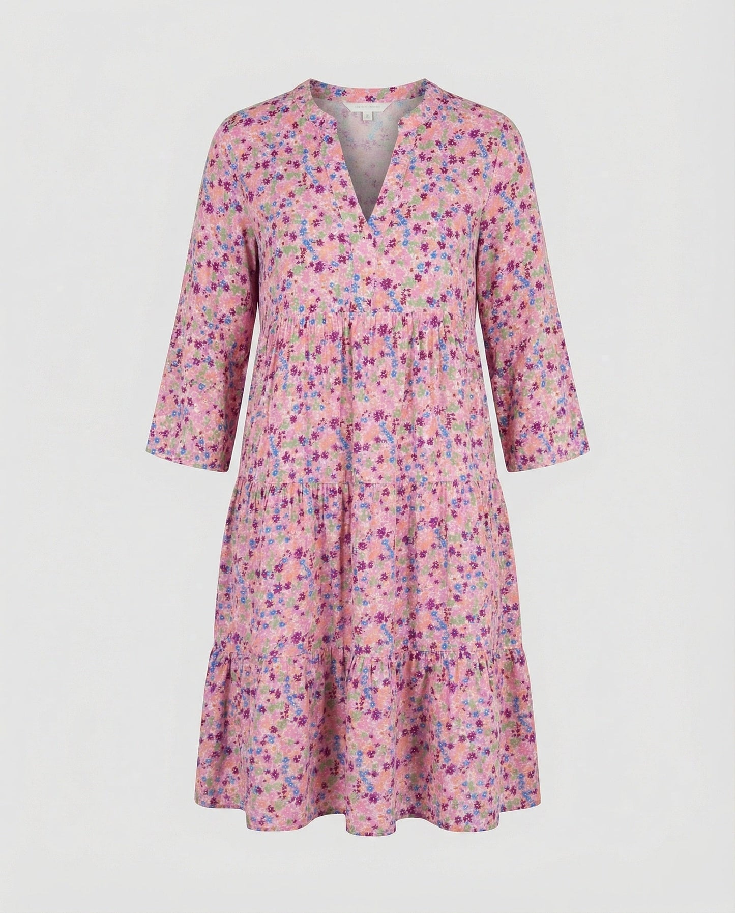 Damen Sommerkleid Leicht Blumenprint