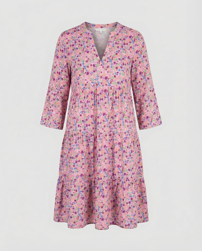 Damen Sommerkleid Leicht Blumenprint