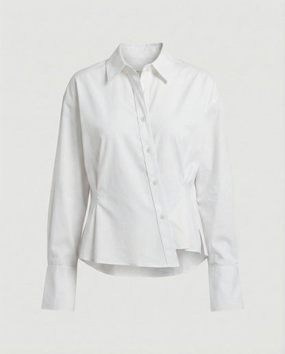 Damen Asymmetrisches Hemd Modern Trendy