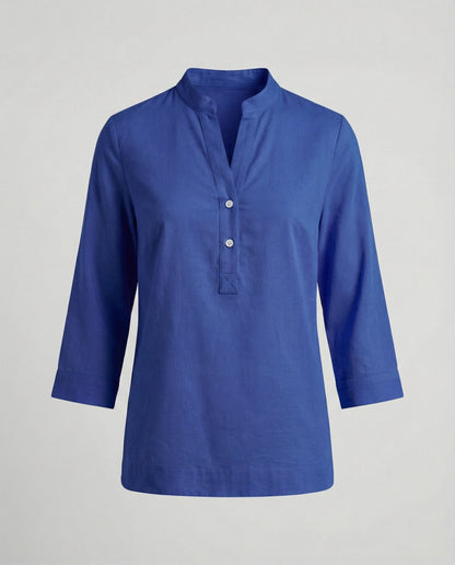 Damen Bluse Stehkragen Modern Eleganz