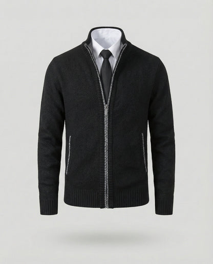 Herren Steppjacke Elegante Reißverschluss