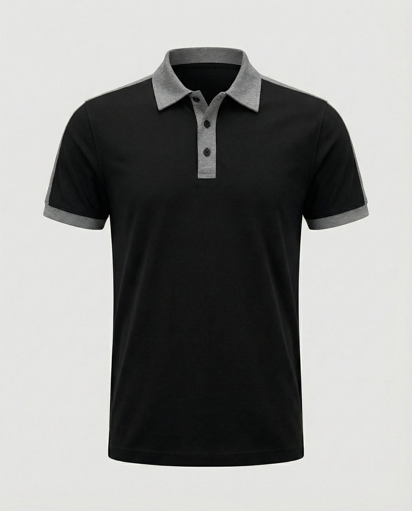 Herren Poloshirt Slimfit Kontrastkragen Modern
