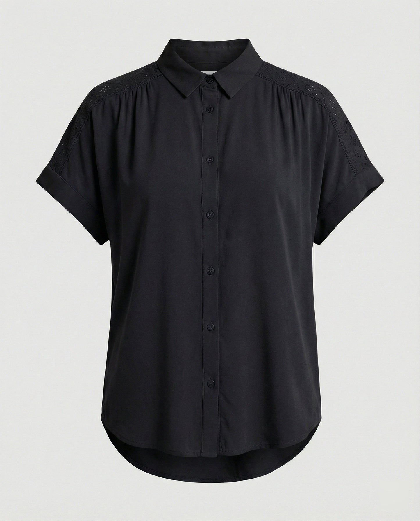 Damen Häkel- Kurzarm Bluse Sommer