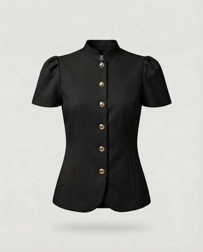 Damen Bluse Puffärmel Elegantes Oberteil