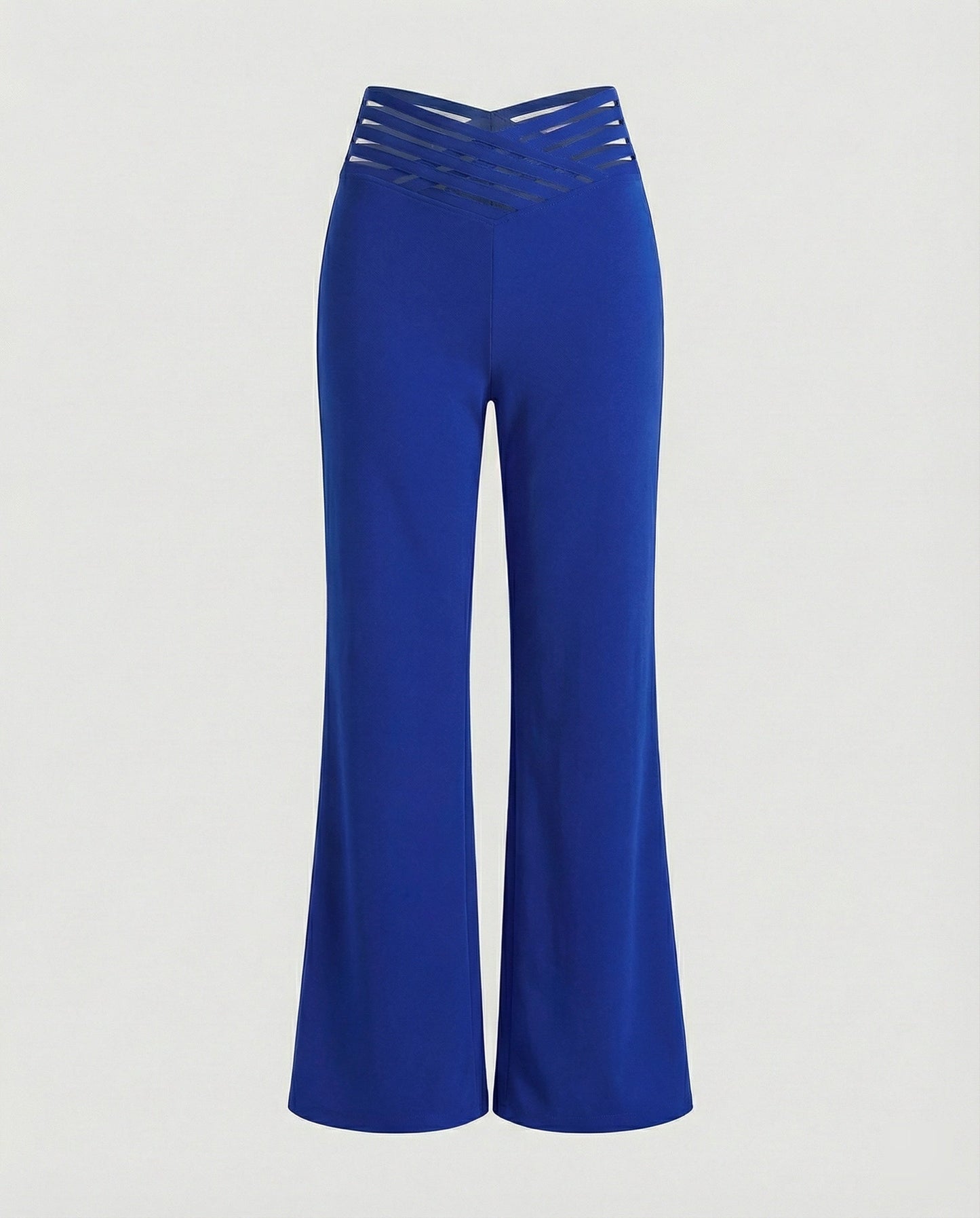 Damen Palazzo-Hose Bequem Mit Cut-Outs