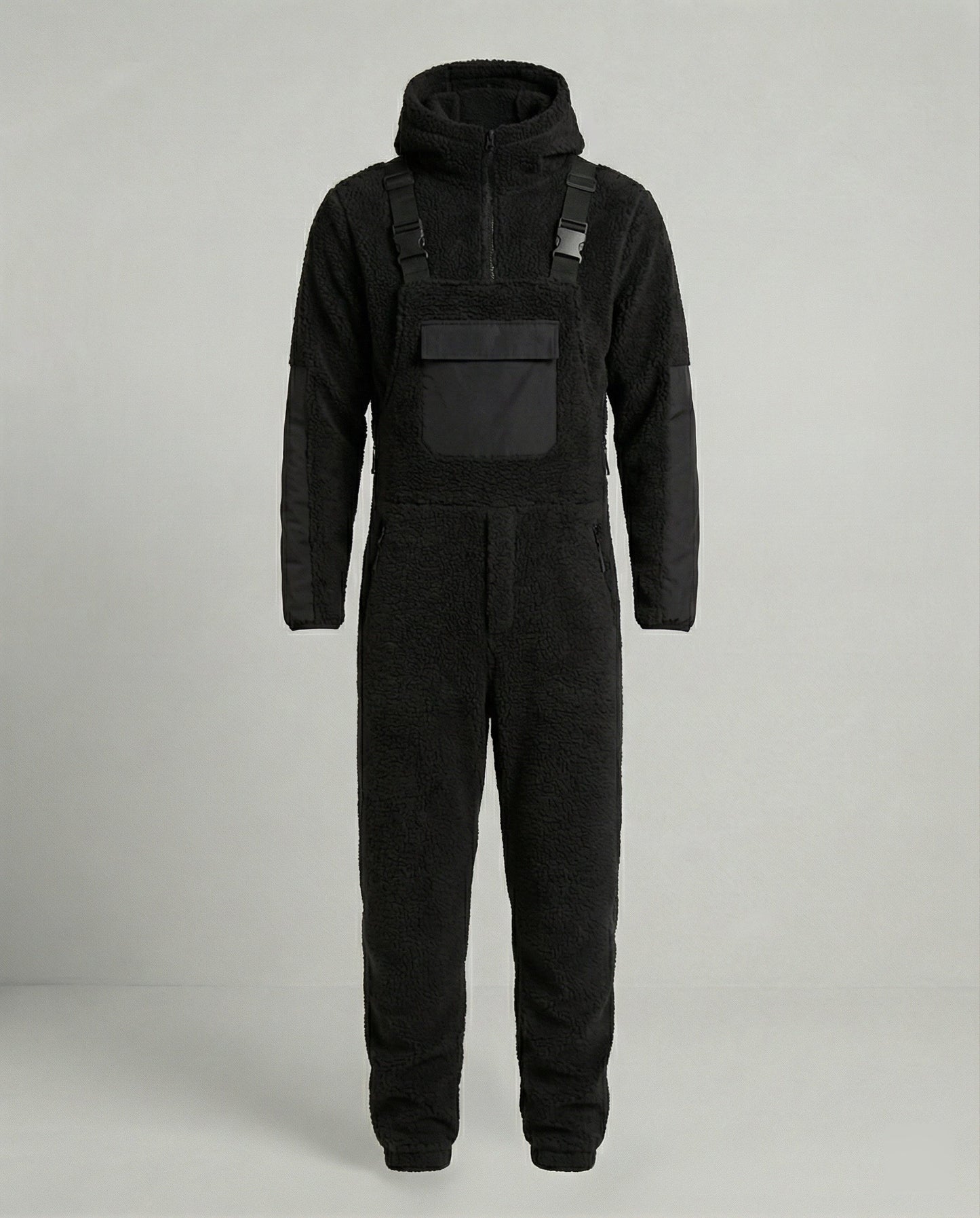 Herren Steppoverall Bequem Mit Verstellbarer Kapuze