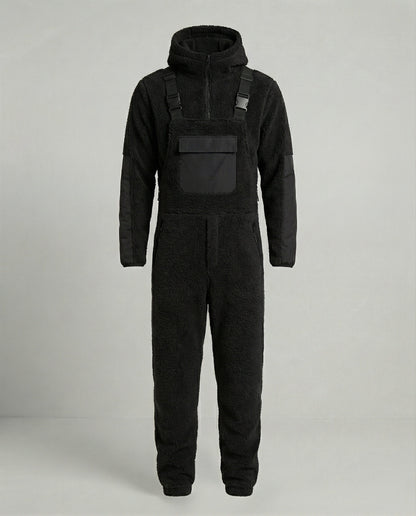 Herren Steppoverall Bequem Mit Verstellbarer Kapuze