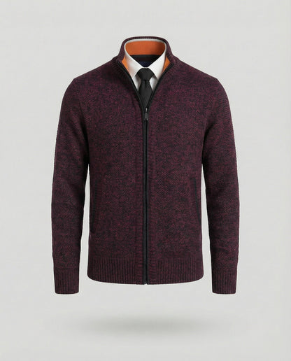 Herren Steppjacke Elegante Reißverschluss