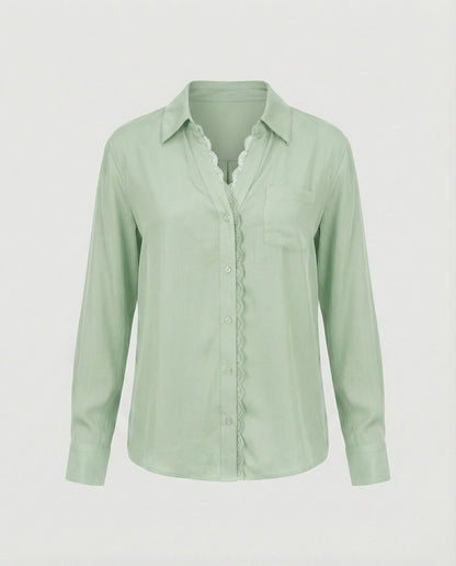 Damen Spitzenbluse Elegant