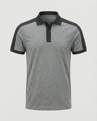 Herren Poloshirt Slimfit Kontrastkragen Modern