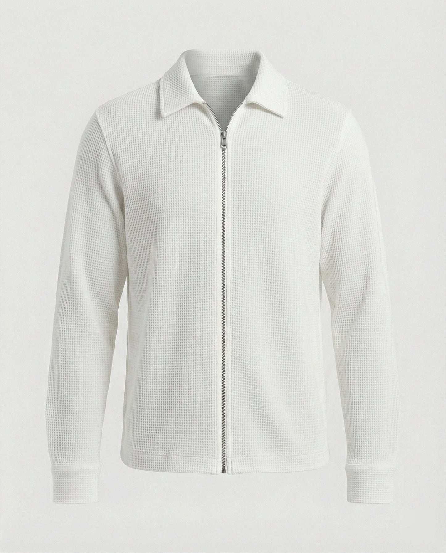 Herren Langarmshirt Elegantes Design Reißverschluss