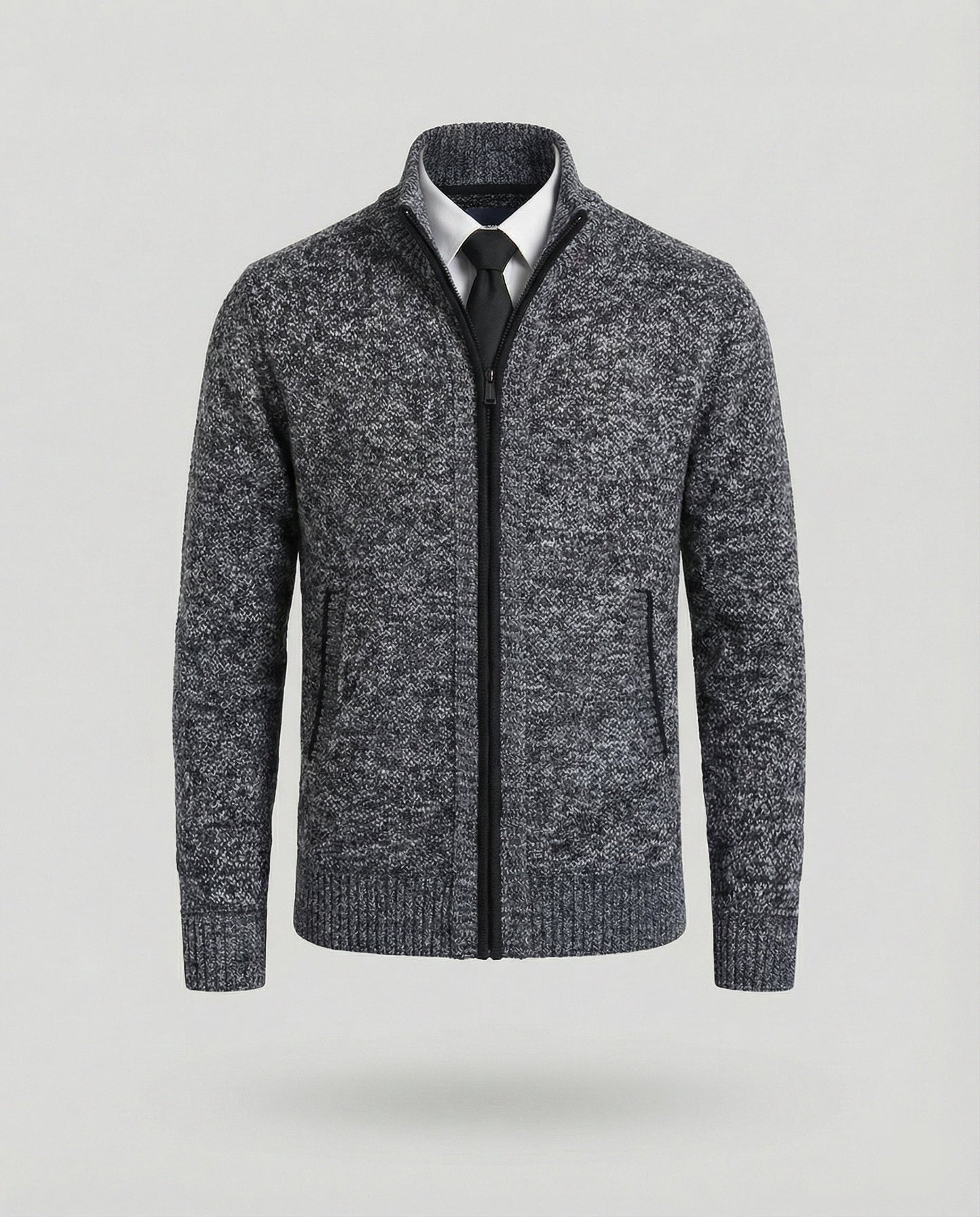 Herren Steppjacke Elegante Reißverschluss