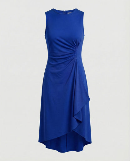 Damen Ärmelloses Wickelkleid Asymmetrisch Elegant - Norvielle