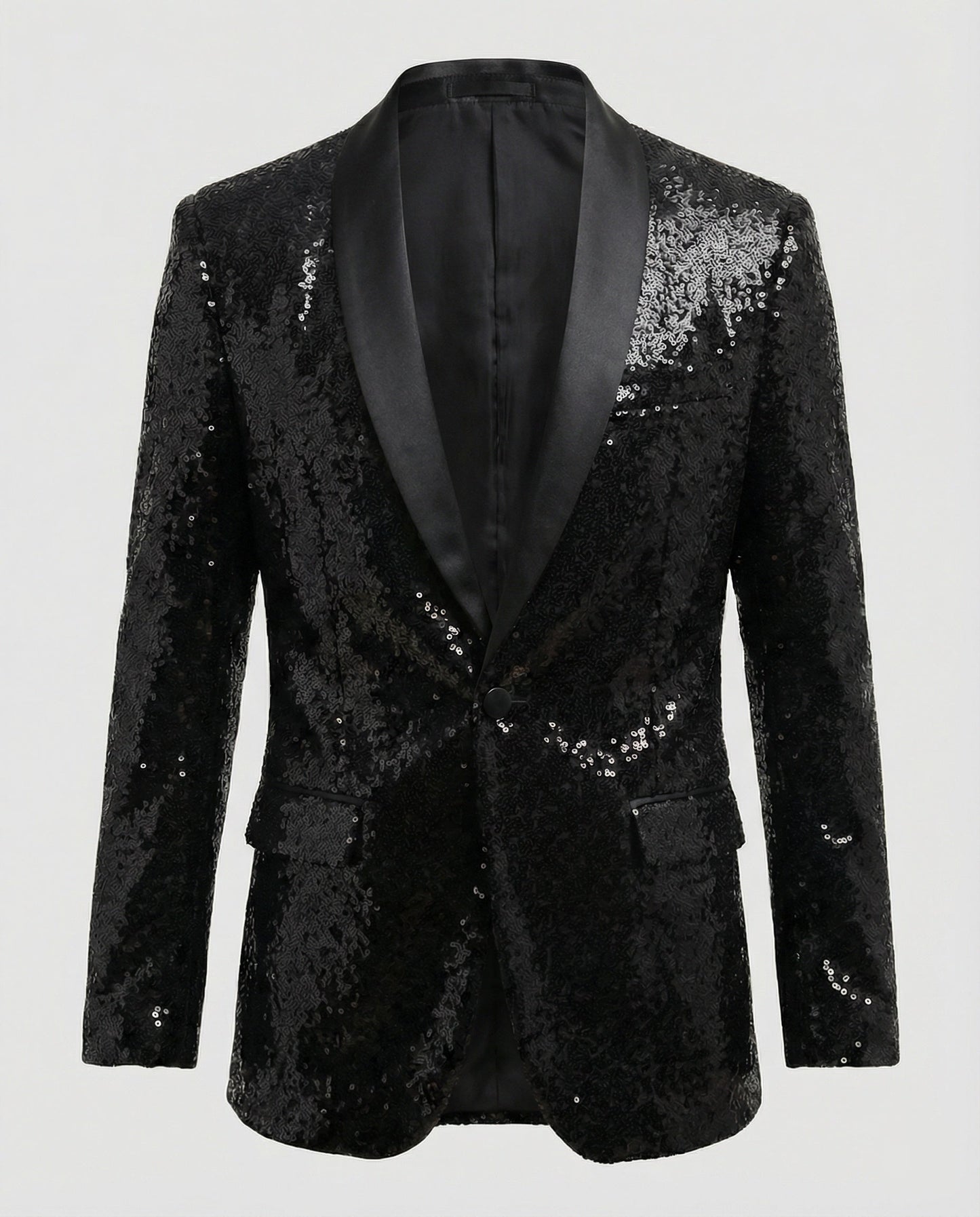 Herren Blazer Pailletten Glamour