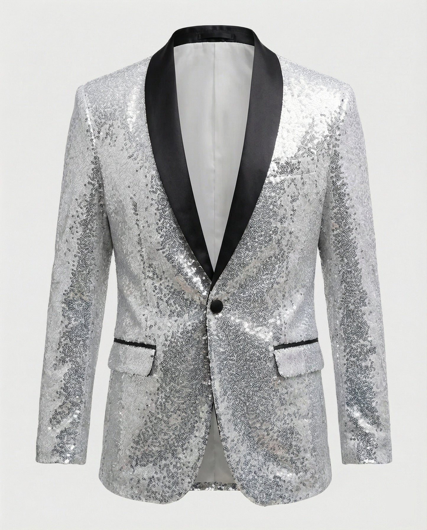 Herren Blazer Pailletten Glamour