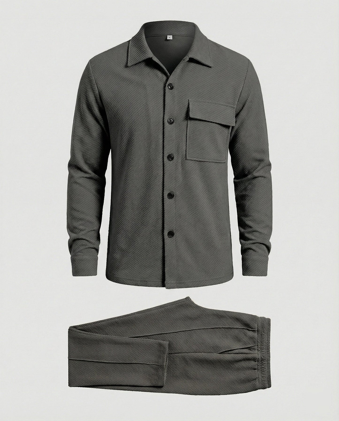 Herren Cardigan Strukturiert Großkaros Modern