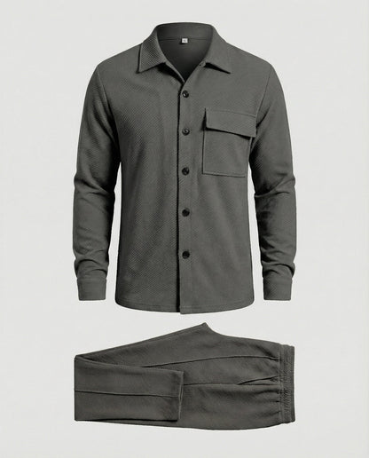 Herren Cardigan Strukturiert Großkaros Modern