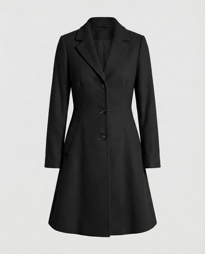 Damen Blazer Lang Tailliert Elegant