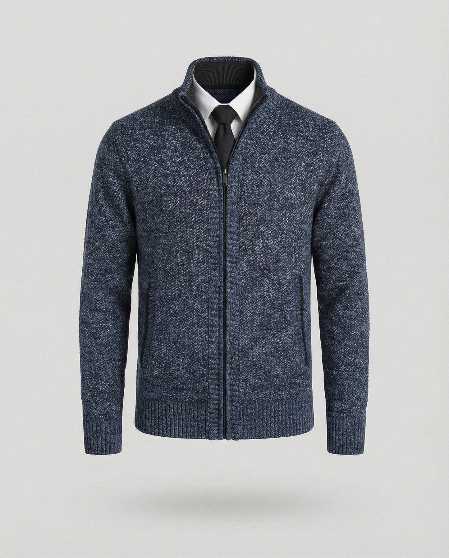 Herren Steppjacke Elegante Reißverschluss