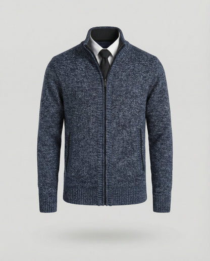 Herren Steppjacke Elegante Reißverschluss