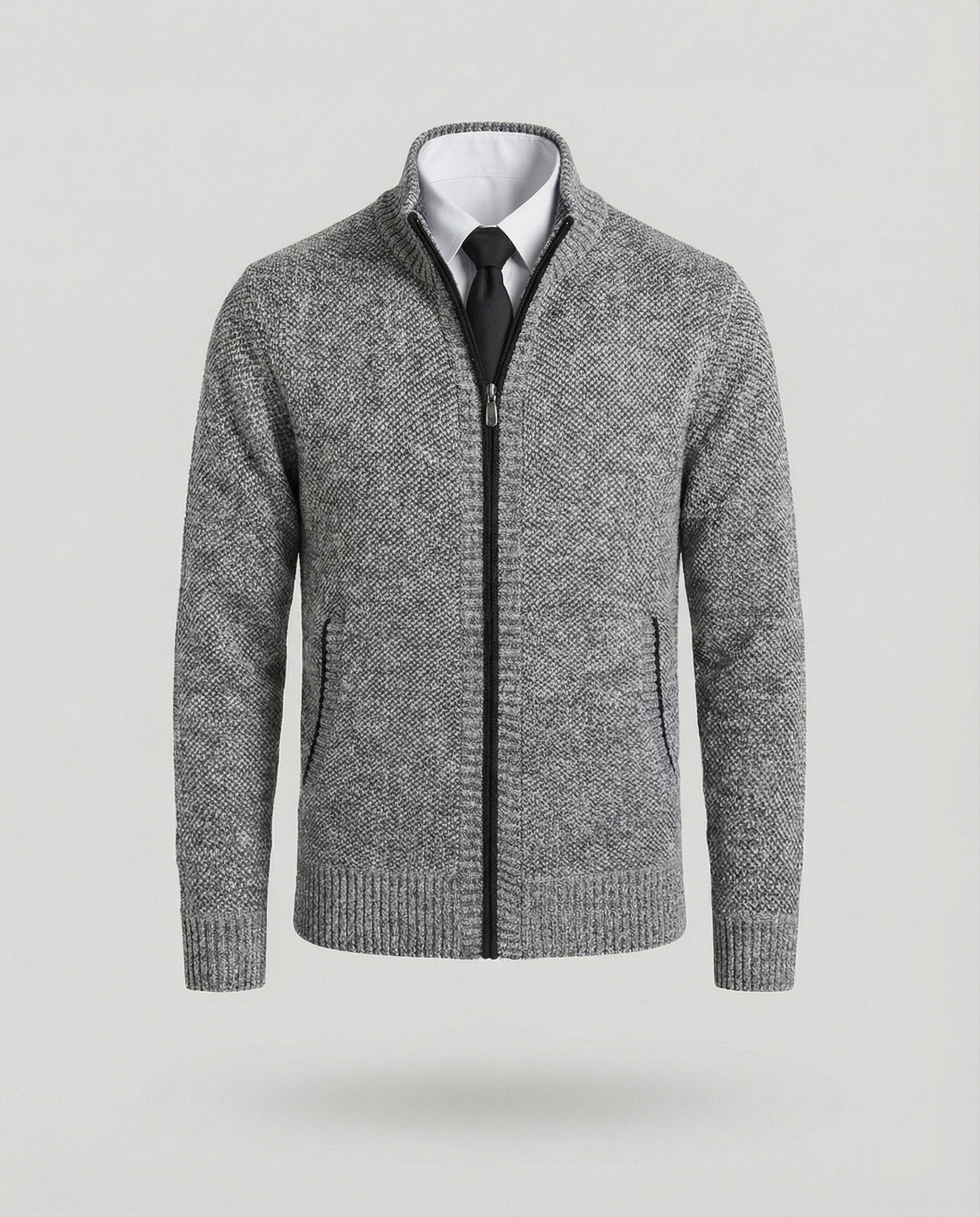 Herren Steppjacke Elegante Reißverschluss