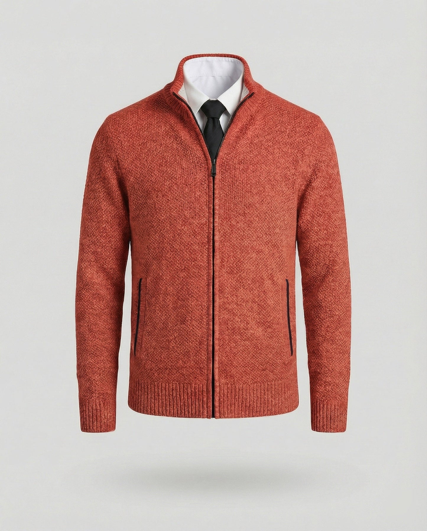 Herren Steppjacke Elegante Reißverschluss
