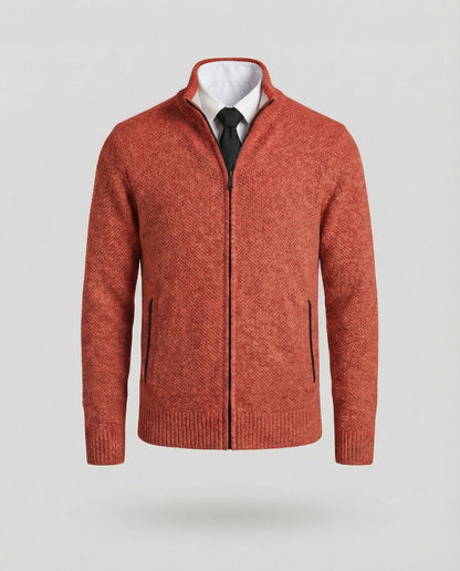 Herren Steppjacke Elegante Reißverschluss
