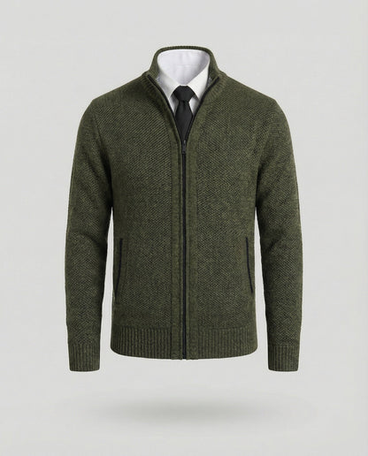 Herren Steppjacke Elegante Reißverschluss