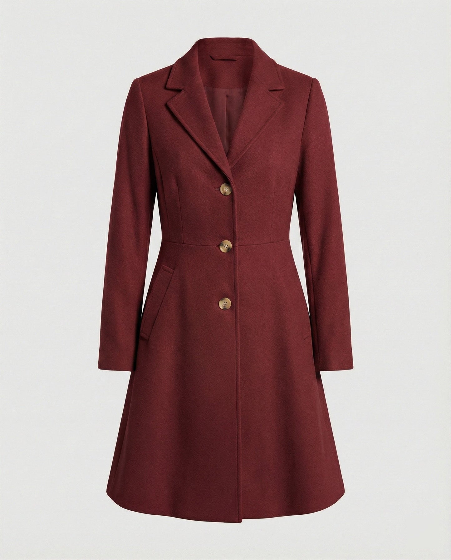 Damen Blazer Lang Tailliert Elegant